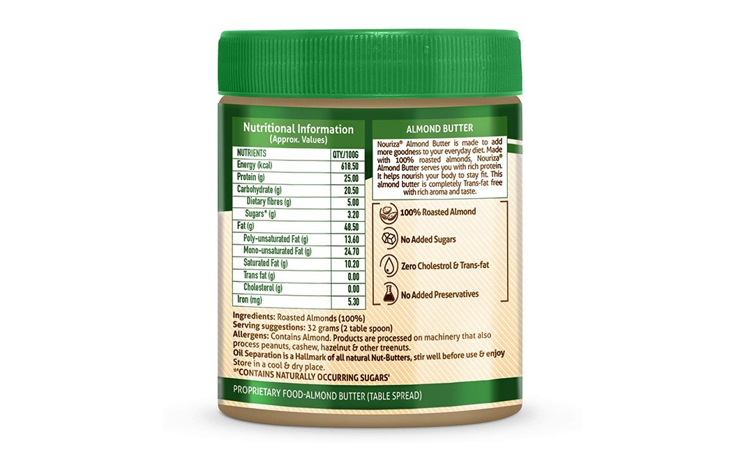 Healthkart Crunchy Almond Butter, Unsweetened   Plastic Jar  200 grams